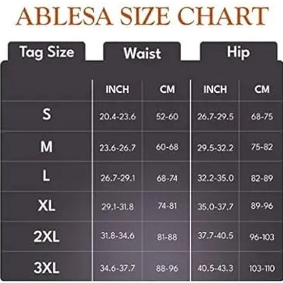 ABLESA Shapewear Tummy Control Stomach Shapewear With Girdle Tan XXXL - Picture 11 of 11